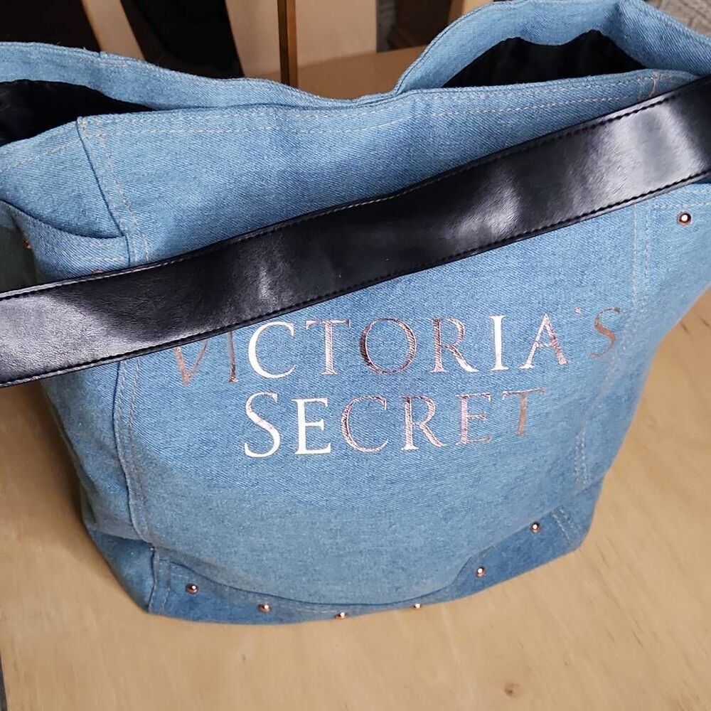 Victoria's Secret denim large tote - Picture 8 of 9